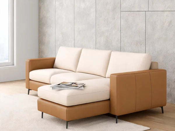FlexiSofa_L_Shape_Sofa_Niva_Cream_Tan_Fabric_LS