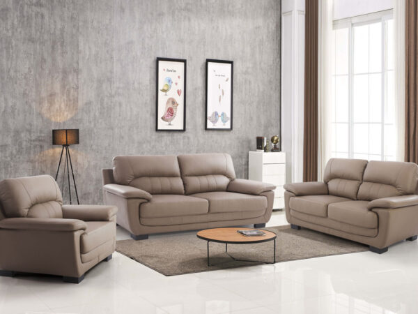 Venizia Leather Sofa | Husky Brown