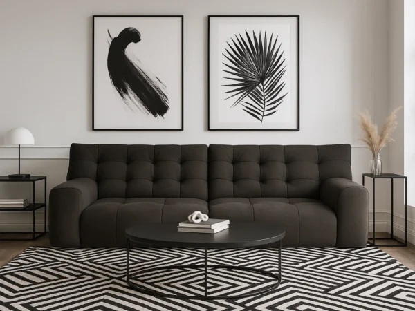 Elan 3-Seater Sofa | Deep-Tufted Comfort