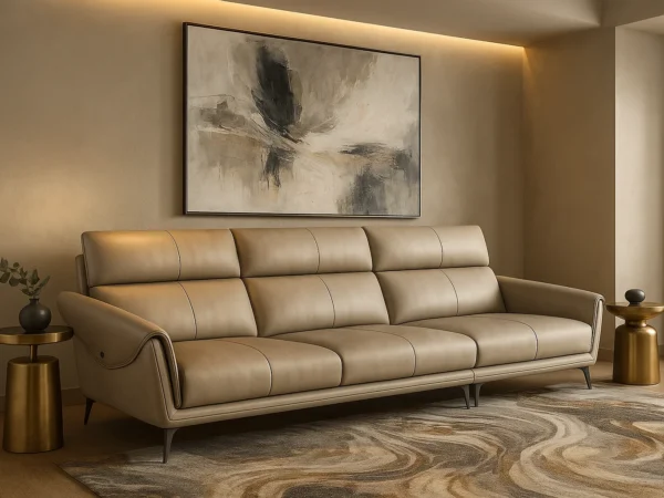 Noore Fabric Sofa | High Back