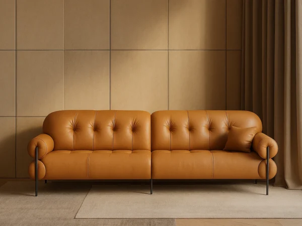 Thea 3-Seater Sofa | Tufted Barrel Arms