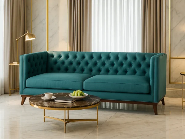Tessa 3-Seater Sofa | Dusty Aqua