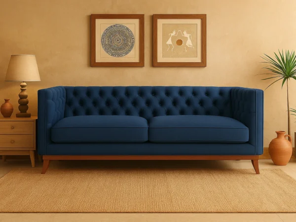 Tessa 3-Seater Sofa | Prussian Blue