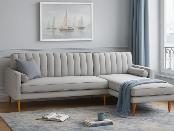 Amora | L Shape Sofa | Dove Grey