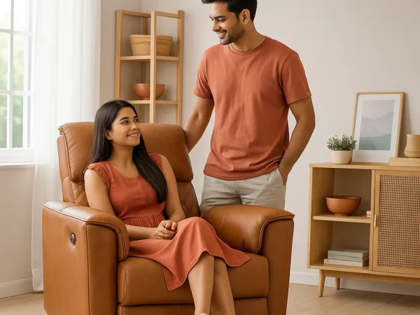 Garnet | Designer Recliner | Terracotta